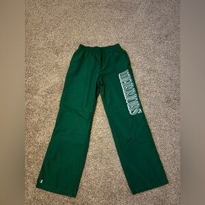 Warriors Green Track Pants